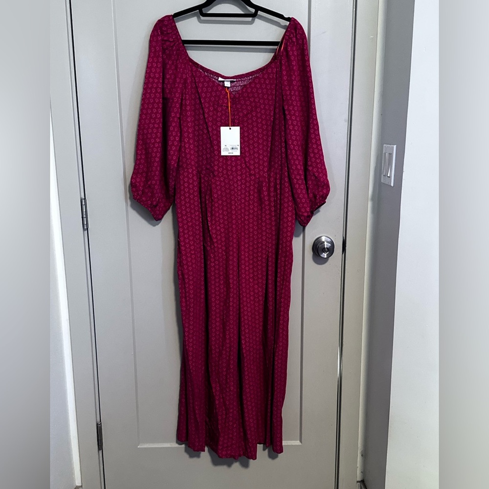 *Knox Rose Long Sleeve Burgundy jumpsuit